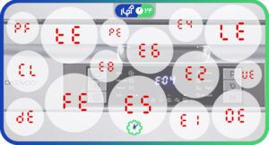 لیست ارورهای ماشین لباسشویی دوو
